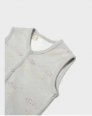 Bibaby Biorganic Penguin Club Yelek 61511 Ekru Gri