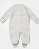 Bibaby Biorganic Penguin Yenidoğan Tulum 60776 Ekru Gri