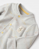 Bibaby Biorganic Penguin Yenidoğan Tulum 60776 Ekru Gri