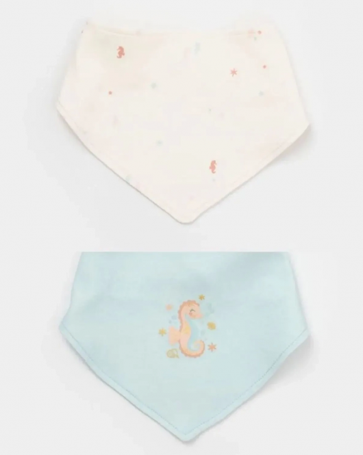 Bibaby Biorganic Save The Seahorse 2'Li Fular 75188 Bej-Mint