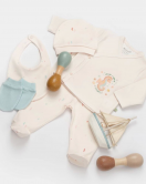 Bibaby Biorganic Save The Seahorse 5'Li Hastane Çıkış Seti 62340 Bej-Mint