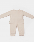 Bibaby Biorganic Waffle Smile 2'Li Takım 59785 Bej