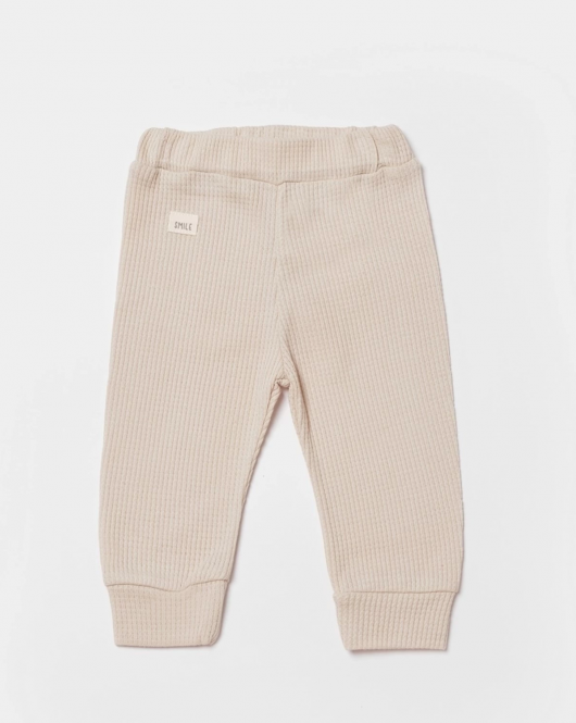 Bibaby Biorganic Waffle Smile Bebek Pantolon 57900 Bej