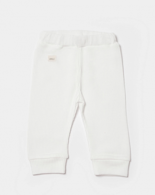 Bibaby Biorganic Waffle Smile Bebek Pantolon 57900 Ekru