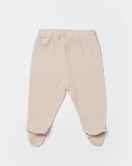 Bibaby Biorganic Waffle Smile Patikli Pantolon 57899 Bej