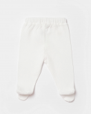 Bibaby Biorganic Waffle Smile Patikli Pantolon 57899 Ekru
