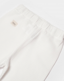 Bibaby Biorganic Waffle Smile Patikli Pantolon 57899 Ekru