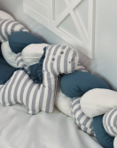 Bibaby Dino Saç Örgü Montessori Uyku Seti 69114 İndigo
