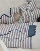 Bibaby Dino Saç Örgü Montessori Uyku Seti 69114 İndigo