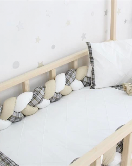 Bibaby Ekose Montessori Uyku Seti 69121 Bej