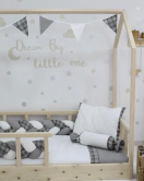 Bibaby Ekose Montessori Uyku Seti 69121 Gri