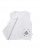 Bibaby Framed Owl Kapitone Yelek 61475 Beyaz