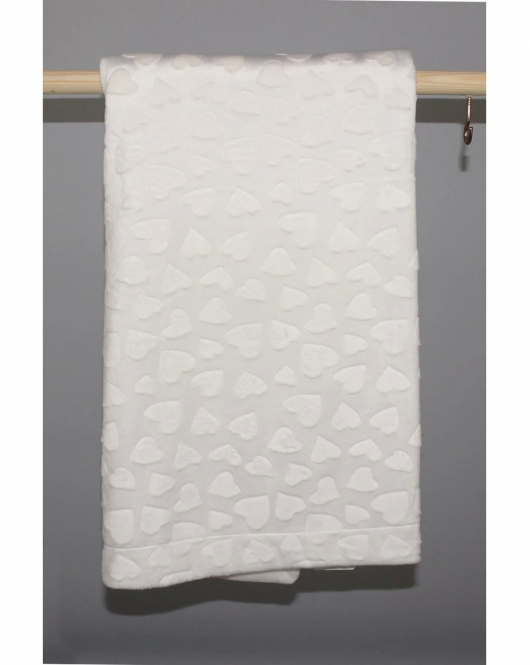 Bibaby Kabartma Kalpli Flufly Büyük Boy Bebek Battaniye 64638 Ekru