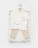 Bibaby Lamb Friends Battaniyeli Tüllü 4'Lü Set 62347 Bej