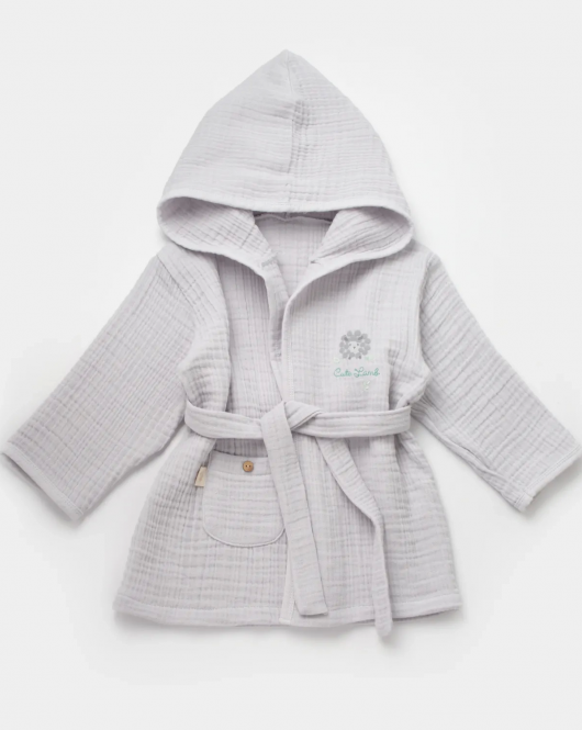 Bibaby Lamb Friends Bornoz 66467 Gri