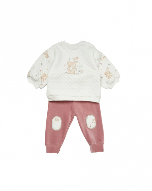 Bibaby Little Deer 2'Li Bebek Takım 59810 Mint