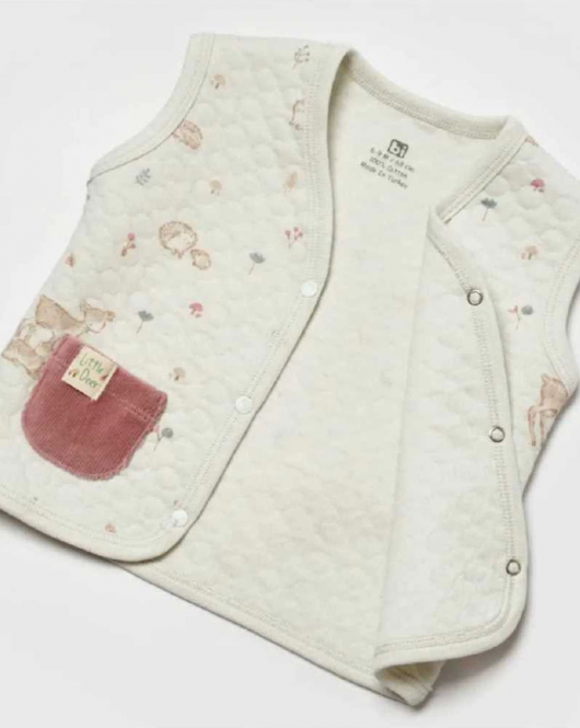Bibaby Little Deer Bebek Yelek 61509 Mint
