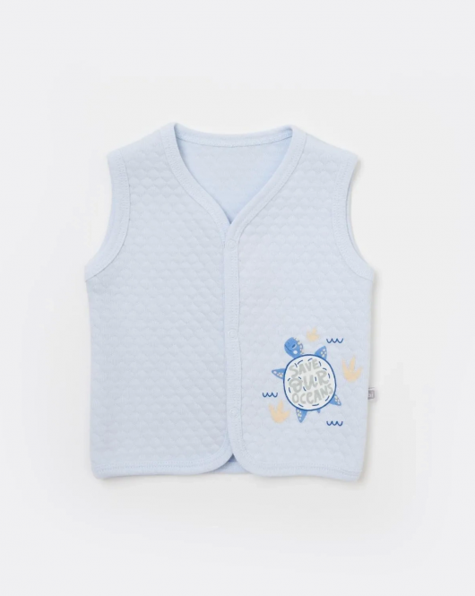 Bibaby Oceans Kapitone Yelek 61478 Mavi