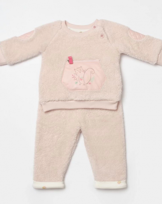 Bibaby Pretty Moments 2'Li Bebe Takım 59812 Ecru Pink