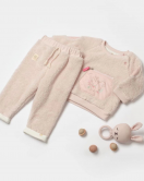 Bibaby Pretty Moments 2'Li Bebe Takım 59812 Ecru Pink