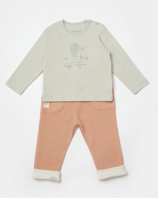 Bibaby Teach Me 2'Li Bebe Takım 59813 Red