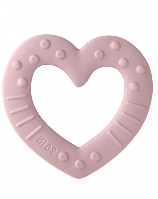 Bibs Baby Bitie Diş Kaşıyıcı Heart - Pink Plum