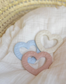 Bibs Baby Bitie Diş Kaşıyıcı Heart - Pink Plum