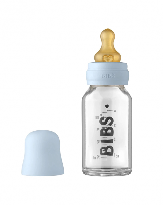 Bibs Baby Bottle Complete Set Biberon 110ml Baby Blue