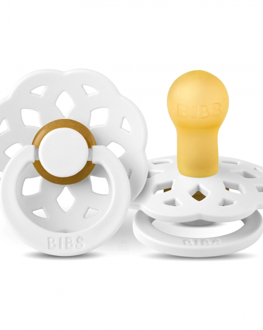 Bibs Boheme Kauçuk Emzik 0-6 Ay White