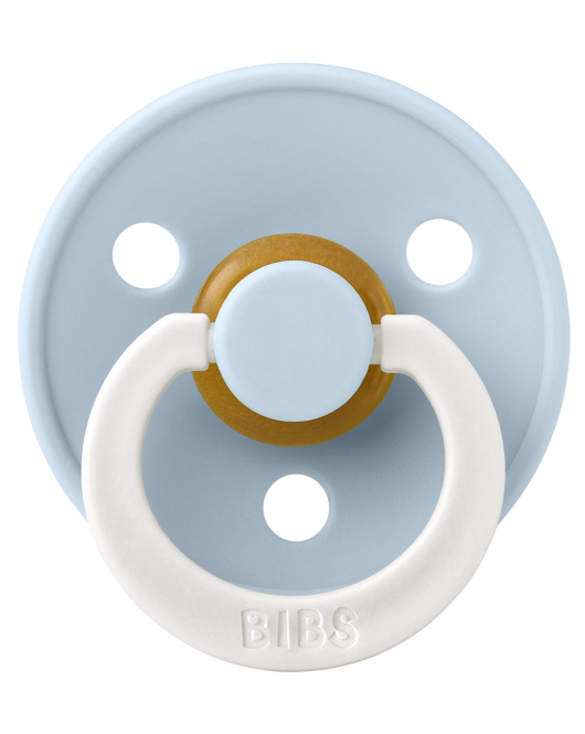 Bibs Colour Kauçuk Emzik 0-6 Ay Baby Blue Glow