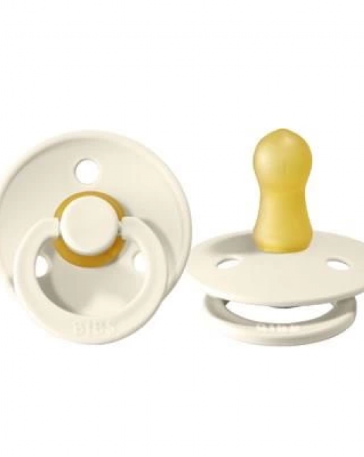 Bibs Colour Kauçuk Emzik 0-6 Ay Ivory