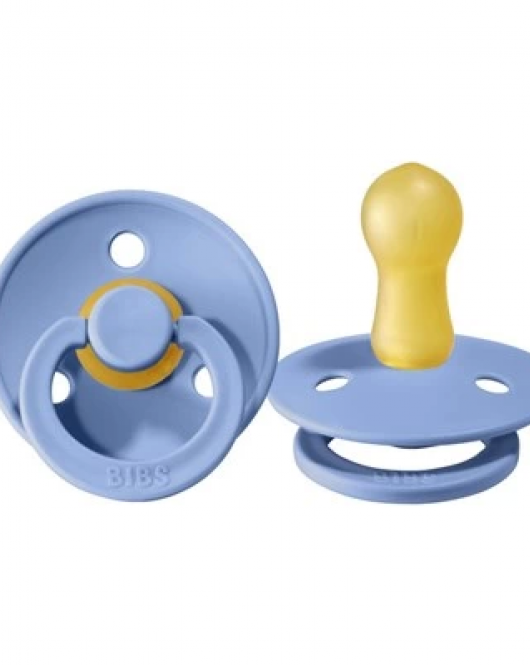 Bibs Colour Kauçuk Emzik 0-6 Ay Sky Blue