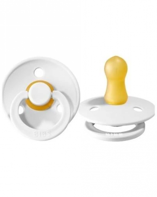 Bibs Colour Kauçuk Emzik 0-6 Ay White
