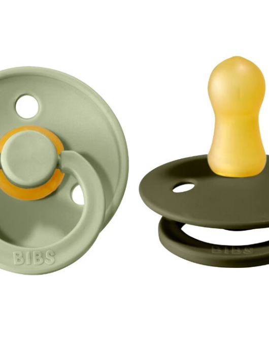 Bibs Colour Kauçuk Emzik 2li 0-6 Ay Sage / Hunter Green
