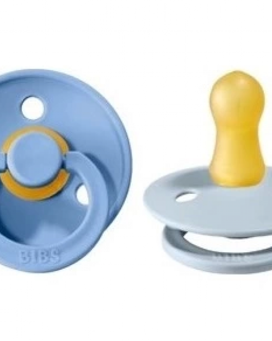 Bibs Colour Kauçuk Emzik 2li 0-6 Ay Sky Blue / Baby Blue