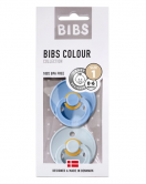 Bibs Colour Kauçuk Emzik 2li 0-6 Ay Sky Blue / Baby Blue