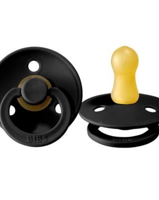 Bibs Colour Kauçuk Emzik 6-18 Ay Black