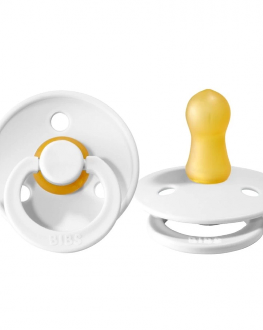Bibs Colour Kauçuk Emzik 6-18 Ay White