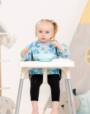 Candar Butterfly Desenli Sıvı Geçirmez Uzun Kol Aktivite Ve Mama Önlüğü 6-24 Ay