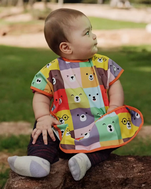 Candar Colour Bear'S Kolsuz Sıvı Geçirmez Aktivite Ve Mama Önlüğü 6-24 Ay