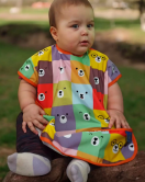 Candar Colour Bear'S Kolsuz Sıvı Geçirmez Aktivite Ve Mama Önlüğü 6-24 Ay