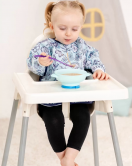 Candar Flower Desenli Sıvı Geçirmez Uzun Kol Aktivite Ve Mama Önlüğü 6-24 Ay