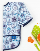 Candar Flower Desenli Sıvı Geçirmez Uzun Kol Aktivite Ve Mama Önlüğü 6-24 Ay