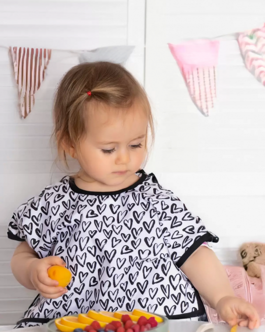 Candar Heart Kolsuz Sıvı Geçirmez Aktivite Ve Mama Önlüğü 6-24 Ay