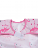 Candar Pembe Flamingo Kolsuz Sıvı Geçirmez Aktivite Ve Mama Önlüğü 6-24 Ay
