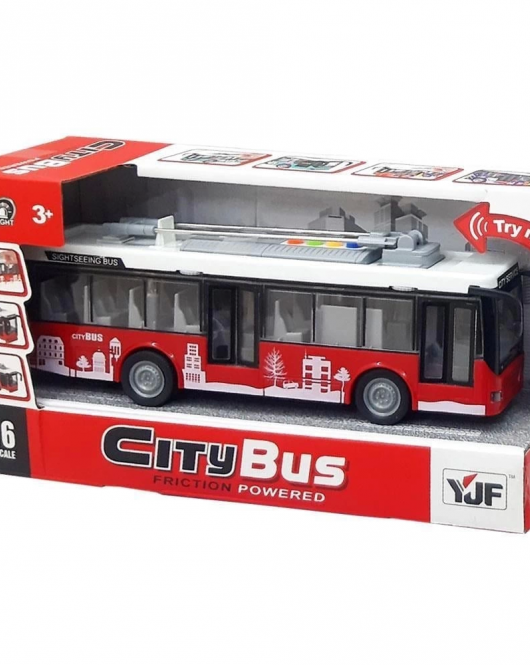Canem Oyuncak Sesli Işıklı Sürtmeli Otobüs A1119-7/8