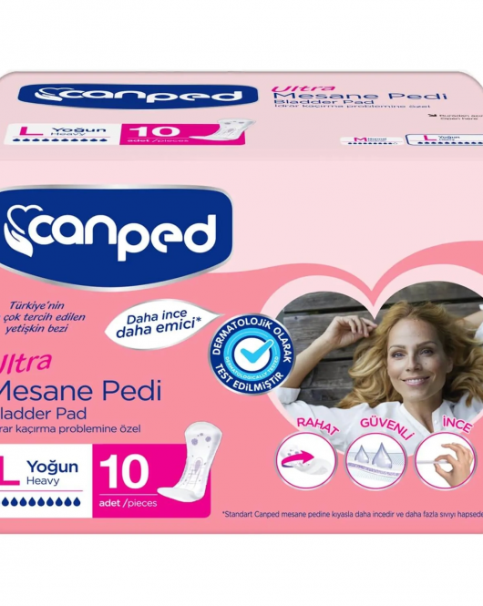 Canped Ultra Mesane Pedi L Beden Büyük Boy 10 Adet