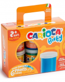Carioca Bebek Parmak Boyası 6'Lı 6x80 ml Süper Yıkanabilir +2 Yaş
