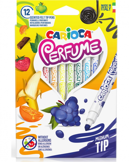 Carioca Kokulu Keçeli Boya Kalemi 12'Li