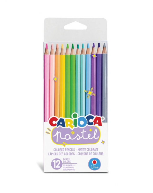 Carioca Pastel Renk Kuru Boya Kalemi 12'Li